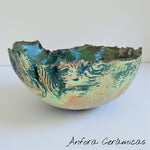 Cuenco Texturas Tonos verdes