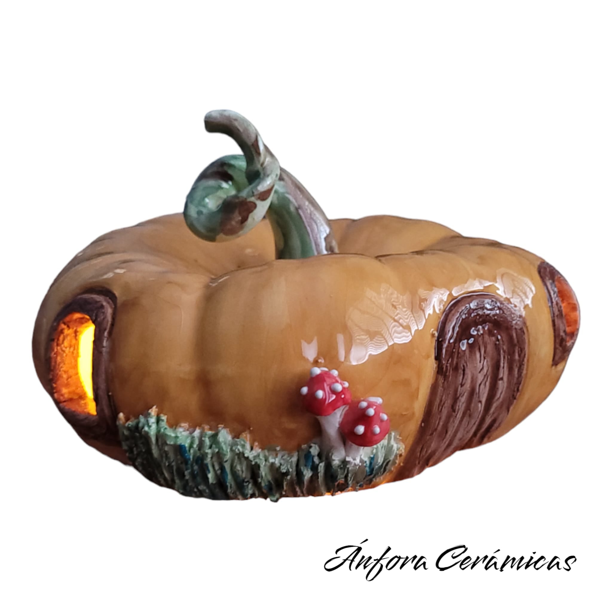 Portavelas de calabaza III