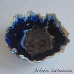 Cuenco Textura Azul Cobalto