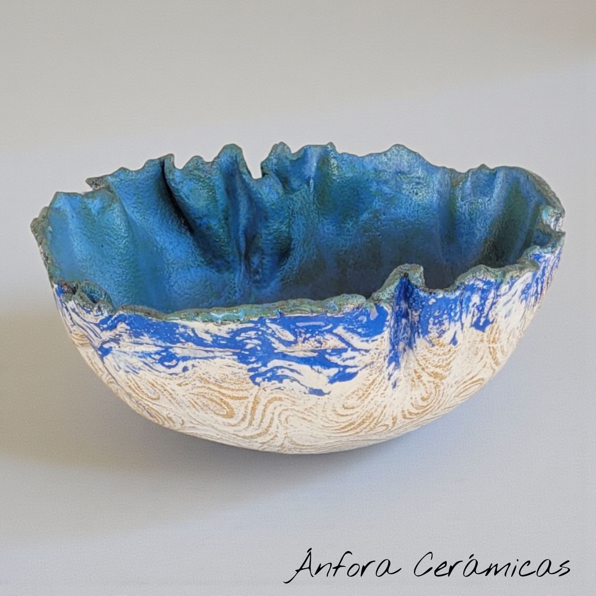 Cuenco Texturas Tonos azules