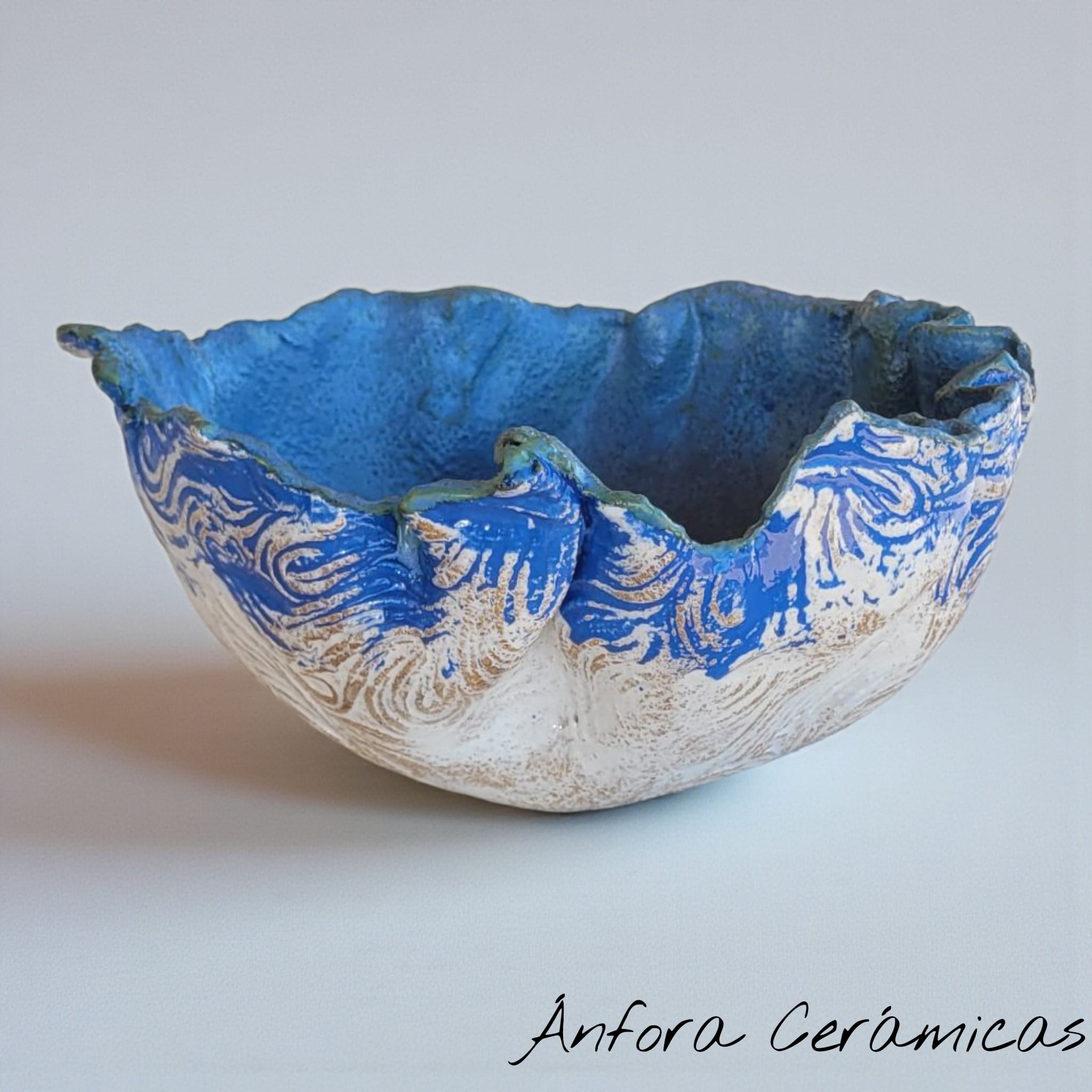 Cuenco Texturas Tonos azules