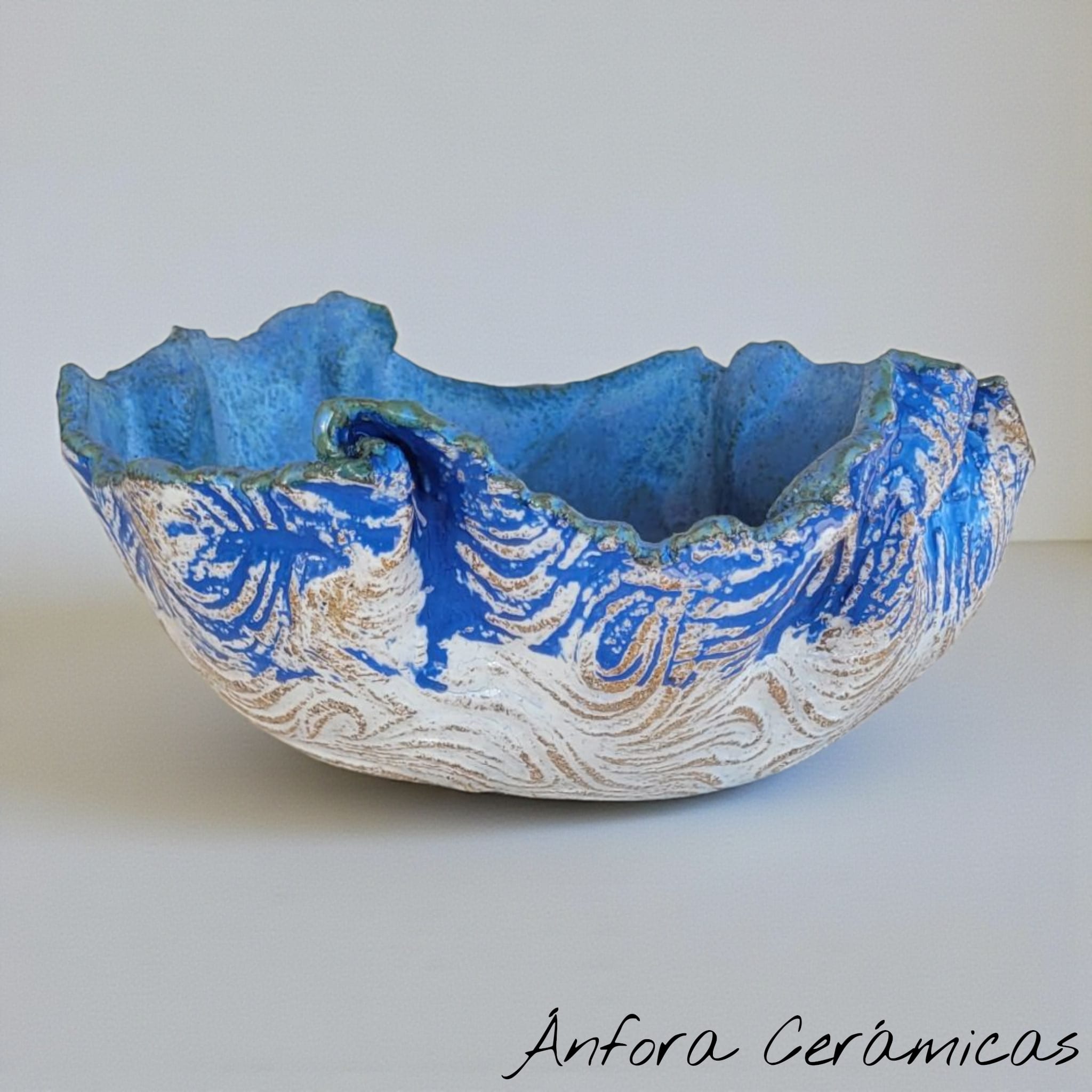 Cuenco Texturas Tonos azules