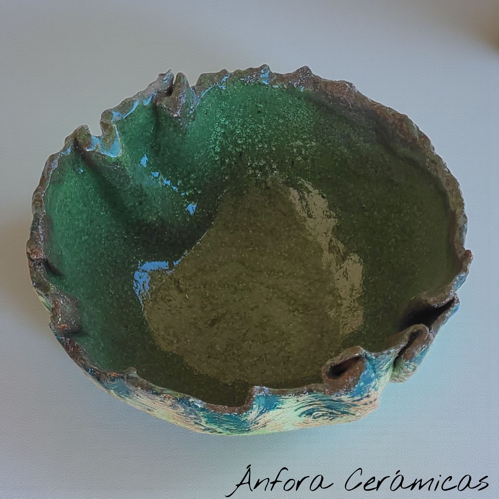 Cuenco Texturas Tonos verdes