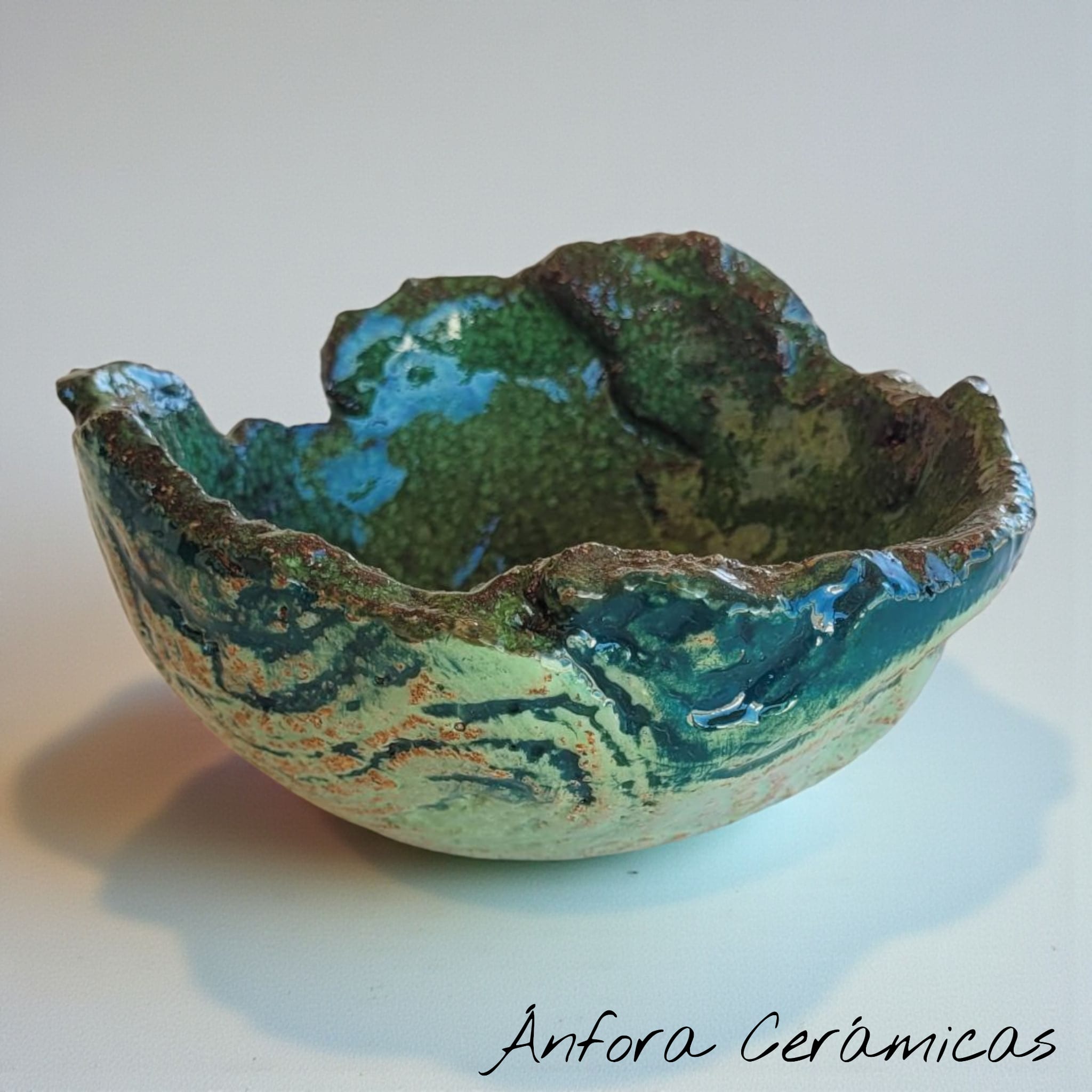 Cuenco Texturas Tonos verdes