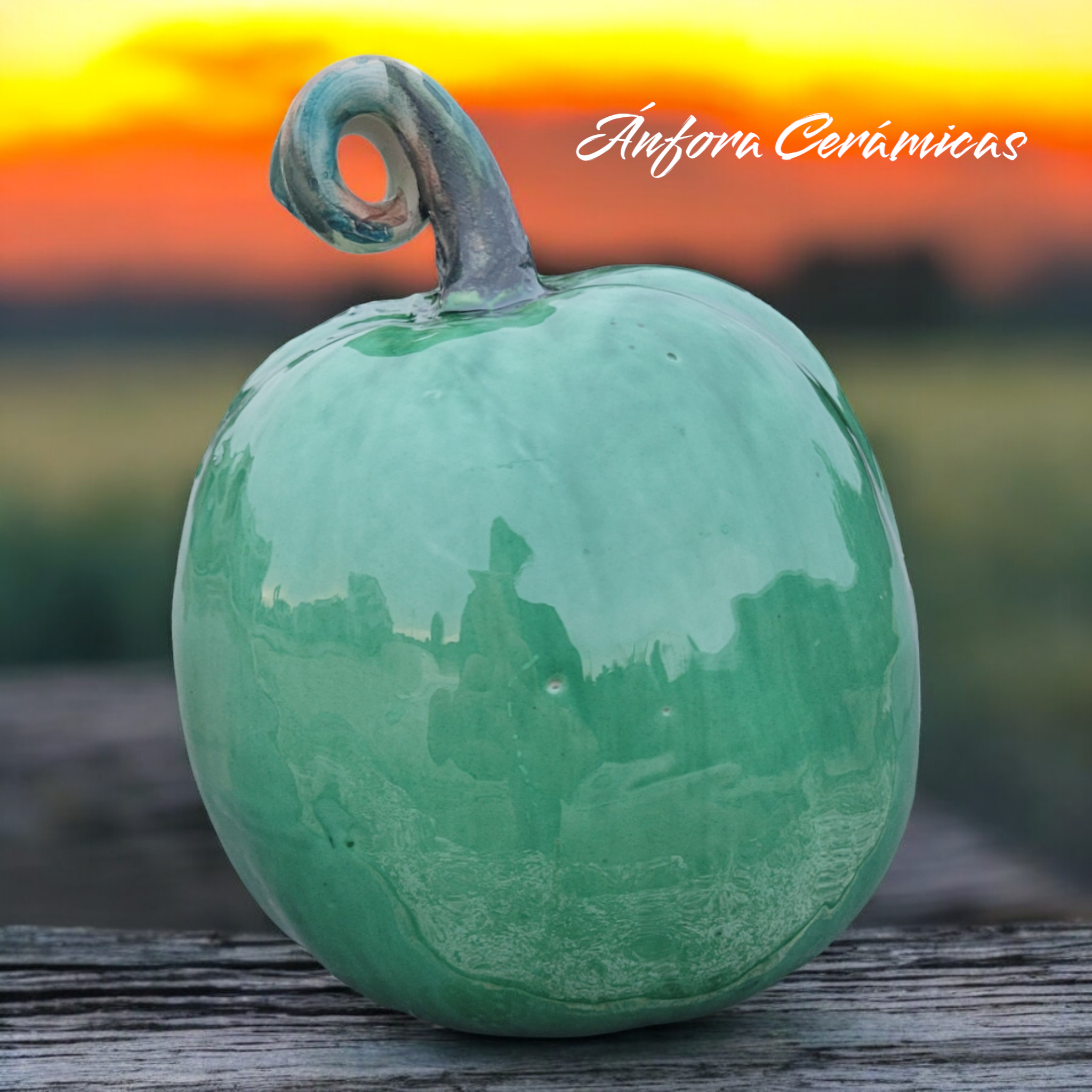 Calabaza de Cerámica Verde, verdura