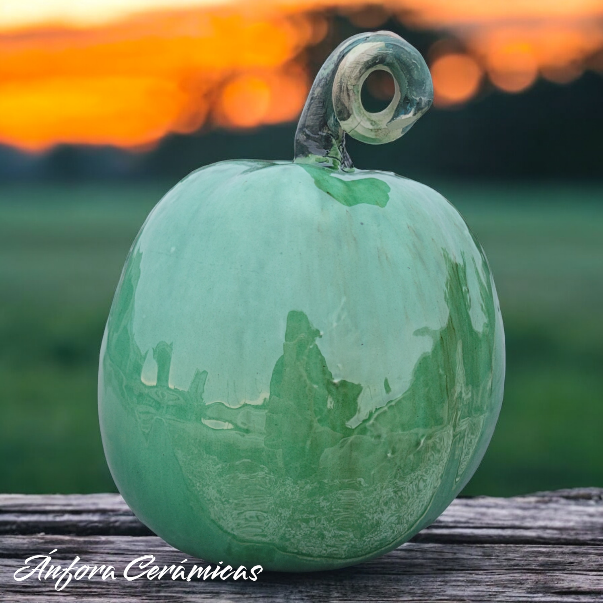 Calabaza de Cerámica Verde, verdura