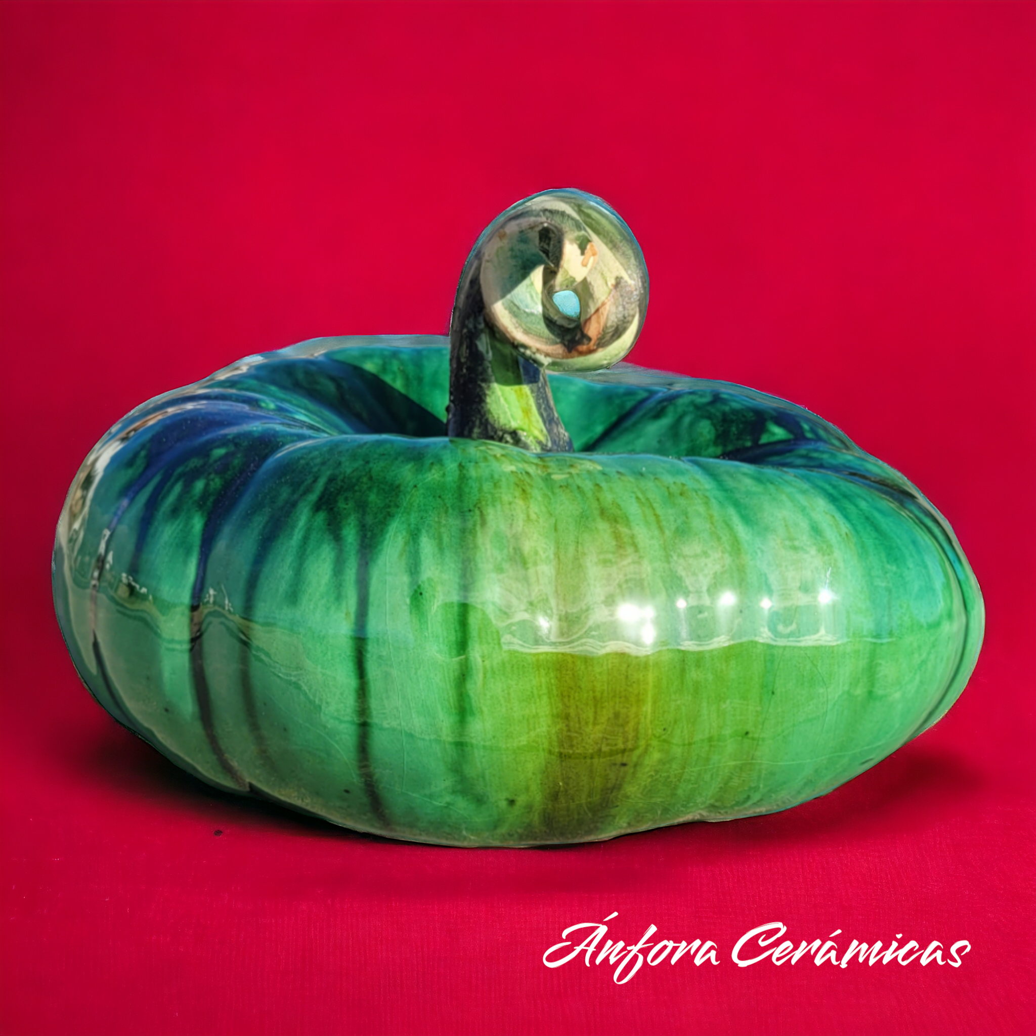 Calabaza de Cerámica Plana 2, verdura