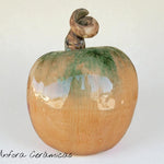 Keramik Kürbis 3, pflanzlich