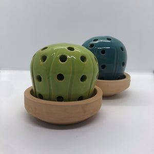 Cactus de cerámica para velas | Taller de cerámica Ánfora